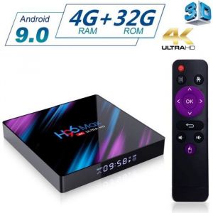 Android TV Box 9.0 H96 Max 4GB RAM+ 32GB ROM avec RK3318 Quad-Core 64bit Cortex-A53 4K Ultra HD Smart TV Box Support 2.4G-5. 2554