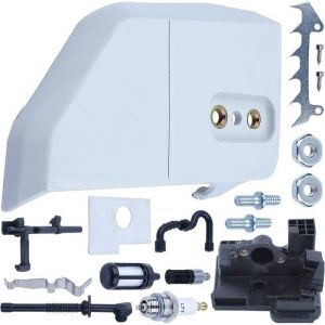 Kit de couverture de pignon dembrayage de chaîne pour STIHL MS170 MS180 MS230 MS250 017 018 La tronçonneuse avec un filtre à