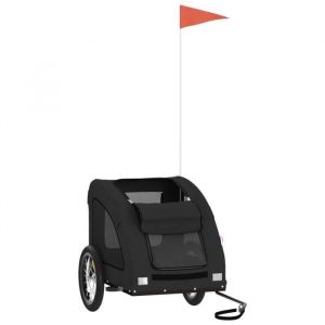 Remorque de bicyclette VENTE-FLASH - Remorque de vélo - pour animaux de compagnie noir @59107553