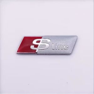 1PC Autocollant volant autocollant de modification pour Audi A3 A4L A6L Q2L Q3 Q5L sline Argent mat