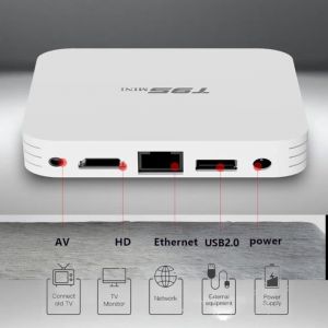 T95MINI Internet TV Set-top Box Lecteur multimédia intelligent compatible HDMI Disque dur intégré TV Box Lecteur réseau