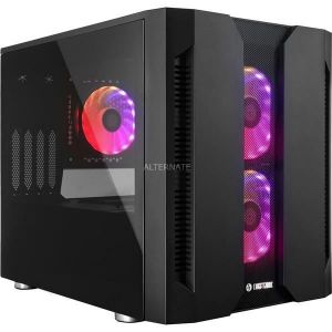 Boîtier gaming cube CHIEFTEC GM-02B-OP M2 mATX - Noir - 3 ventilateurs RGB adressables 12cm