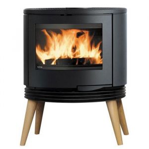 Po&ecirc;le &agrave; Bois - SUPRA - KYO - 10 kW - Noir - Fonte