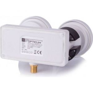 LNB Monobloc - OPTICUM - Robust - Single 6° - Compatible Full HD et 4K - Faible bruit 01dB