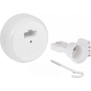 EUROHM - Bo&icirc;te centre DCL saillie + piton + douille E27 (53098)