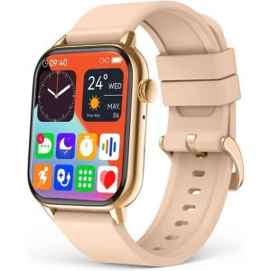 Montre Connectée Homme Femmes Avec Appels Bluetooth. 1.68 Montre Intelligente Smartwatch Moniteur De Fitness Avec Pression Artérie