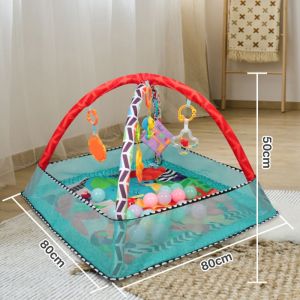 Tapis d&eacute;veil b&eacute;b&eacute; avec 18 balles et jouets. Parc d&eacute;veil pour b&eacute;b&eacute; + aire de jeux. Barri&egrave;re de s&eacute;curit&eacute; 80 * 80 * 50cm