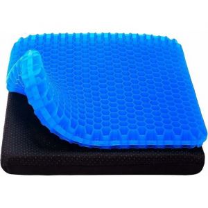Coussin de Si&egrave;ge en Gel &agrave; M&eacute;moire  Coussin en Gel Coussin Chaise Ergonomique Orthop&eacute;dique pour Bureau VoitureCoussin Coccyx