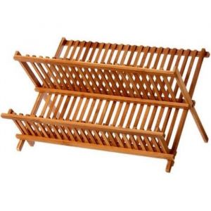 Egouttoir a vaisselle Bambou pliable