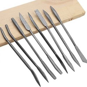 8 Pcs Outil De Sculpture Sur Pierre Burins Outils &Agrave; D&eacute;couper En Acier Tungst&egrave;ne En Bois En Pierre Section Sculpt&eacute;e Carbure Ou