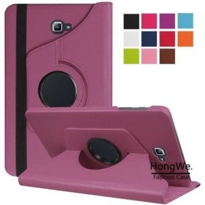 Housse Samsung Galaxy Tab A6 10.1 - 360 Rotation &Eacute;tui Coque Cuir Protection Pr Tablette Samsung Tab A6 10.1 SM-T580-T585&ndash;Violet
