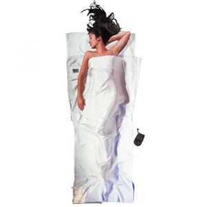 Drap de sac de couchage - Cocoon - &eacute;cru - 100 % soie - 220 x 90 cm - Mixte