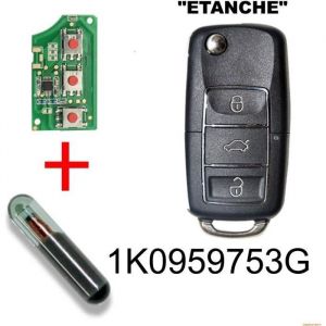 clé télécommande vierge golf touran sirocco Tiguan seat Skoda ID48 1K0959753G