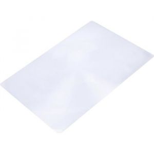 Lentille de Fresnel en Feuille Pleine Page Xl Loupe Grossissante 3X Argent&eacute;e