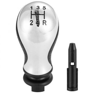 Pommeau de vitesse manuel 5 vitesses compatible Citron C5 01-08 et Xsara Picasso 1999-2008 noir et chrome couleurs multip LARGEIGHT