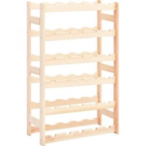 Casier &agrave; bouteilles- Meuble range bouteille - Casier &agrave; vin pour 30 bouteilles FSC Pin&egrave;de