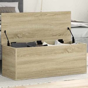 BEAU Malle/coffre Intérieur - Boîte de rangement - Chêne sonoma - 90x35x35 cm - bois dingénierie mode406115