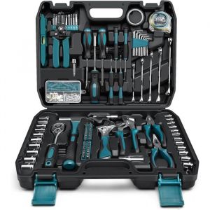 Boite A Outils Complete 281 Pièces-Caisse A Outil Pour Hommes Et Femmes Malette Outils Complet Avec Ensemble De Clés À Douille Ens