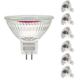 Ampoules Halog&egrave;nes MR16Halog&egrave;ne 12V 20W MR16GU5.3 Ampoules Spot 20W de Plafond 2 Broches DimmablesHalog&egrave;ne 2700K Blanc Chaud6pc