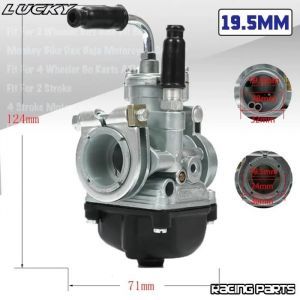 195 mm - Carburateur de moto pour PHBGRacing 17.5 19.5 50CC 70CC 90CC Dellorto Model D343 Bike Motocr
