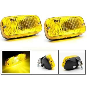 2 pcs Phares Diurne DRL Feux de Jour Auxiliaire Jaune Orange 12V 24V Ampoule P21W BA15S Voiture Camion Utilitaire Agricole