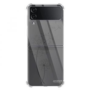 EVETANE Coque souple renforc&eacute;e compatible Coque Galaxy Z Flip 4 - Mod&egrave;le : Pissenlit