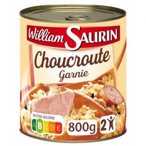 Choucroute Garnie Cuisinée au Vin Blanc William Saurin 800G/Boite 6 boîtes