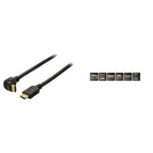 C&acirc;ble HDMI - Shiverpeak - BASIC-S - 30 m - Fiche A m&acirc;le coud&eacute; - Plaqu&eacute; or