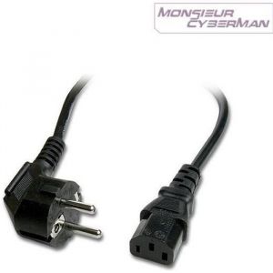 C&acirc;ble dAlimentation - G&Eacute;N&Eacute;RIQUE - Noir - Compatible PC/Mac - Pour Imprimante/Fax/Scanner