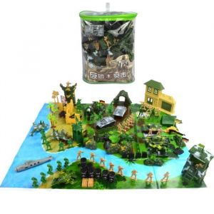 130 pcs / lot WWII jouet soldat militaire homme de haute qualit&eacute; en plastique costume militaire de mod&egrave;le davion et de chars sc&egrave;ne