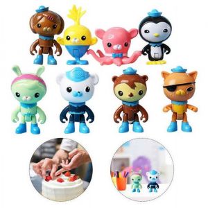Figurines daction Octonauts 8 pièces de décorations de gâteaux mini figurines danimaux ensemble de jouets éducatifs océaniques