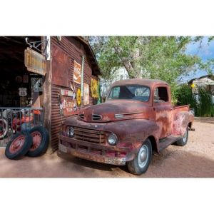 Papier Peint Photo INTISS&Eacute;-(184383)-VINTAGE GARAGE OLD SCASCHASSY-350x260cm-7 l&eacute;s-Mural Poster G&eacute;ant XXL-Mer Beach Mer Oc&eacute;an Nature