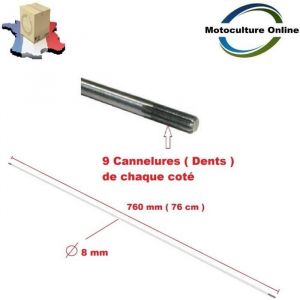 Axe de rotation cardan / transmission pour débroussailleuse