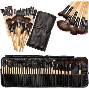 Kit Brush Maquillage Professional doux Cosmetic Sourcils Ombre - 32 pcs + Sac pochette
