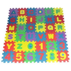 72 pi&egrave;ces Puzzle Tapis Dalle Mousse B&eacute;b&eacute; Non Toxiques Tapis de Sol &eacute;pais Tapis de Jeu de cl&ocirc;ture Enfant 140 * 140 cm