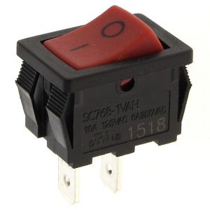Interrupteur 2 cosses rouge de poignee - debroussailleuse ryobi