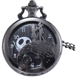 Montre &agrave; gousset m&eacute;canique argent&eacute;e pour homme avec chiffres romains et pendentif[J1297]