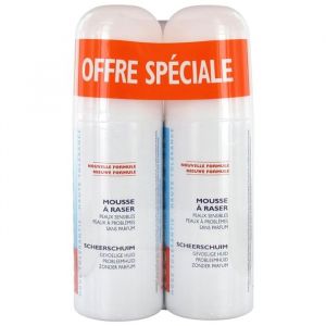 Mousse &agrave; Raser - Nobacter - Lot de 2 x 150ml - Sans parfum - Hypoallerg&eacute;nique - Anti-bact&eacute;rien