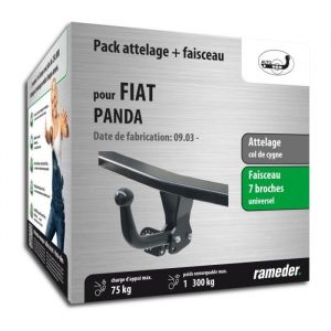 Attelage - Fiat PANDA - col de cygne - AUTO-HAK - Faisceau universel 7 broches