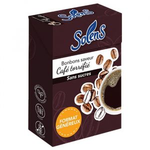 Solens Bonbons Saveur Caf&eacute; Torr&eacute;fi&eacute; Sans Sucres 66 g