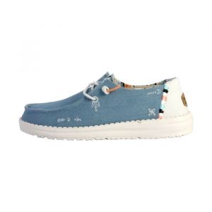 Hey Dude Wendy Boho 40054-4MH Femme Bleu sneakers