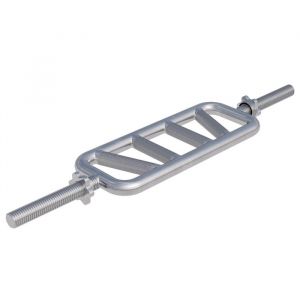 GORILLA SPORTS&reg; Triceps Bomber - &Oslash; 30mm Max. Charge 200 kg avec 2 Fermetures en Etoile Chrome - Barre de Triceps/Biceps Gym