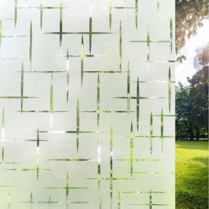 C Film fen&ecirc;tre 2PCS 60x200cm film verre statique pour vitrage sans adh&eacute;sif isolant thermique protection la vie priv&eacute;e motif &eacute;toile