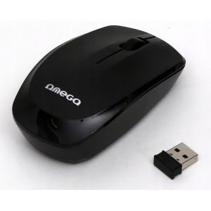 Souris sans fil - Omega - OM229B - 3 boutons - Ergonomie ambidextre - 1200 DPI