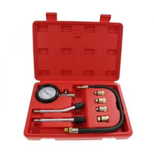 TESTEUR COMPRESSION COMPRESSIOMETRE ESSENCE 8PIECES AUTO MOTO BATEAU avec bo&icirc;te