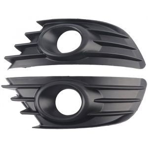 Paire de pare-chocs avant antibrouillard calandre garniture couleur noire convient pour Citroen C4 2004-2008 PZCC