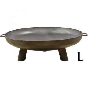 Brasero en acier 3 larges pieds Noir