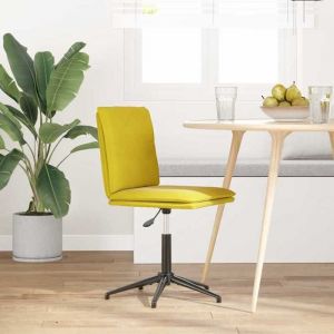 SOLO - TOP Chaise &agrave; manger/cuisine - Jaune Velours - cadre en bois - max charge 110kg  LV1666