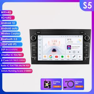 4G+64G Autoradio Android pour Opel Astra H Corsa C/D Antara Combo Vectra C Vivaro Zafira GPS Navi Stéréo 2din dsp rds wifi