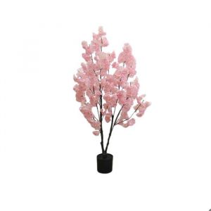 Plante artificielle Cerisier Fleur de cerisier Artificiel Arbre-120cm-Rose-Artificiel Fleur de Cerisier Plante dint&eacute;rieur